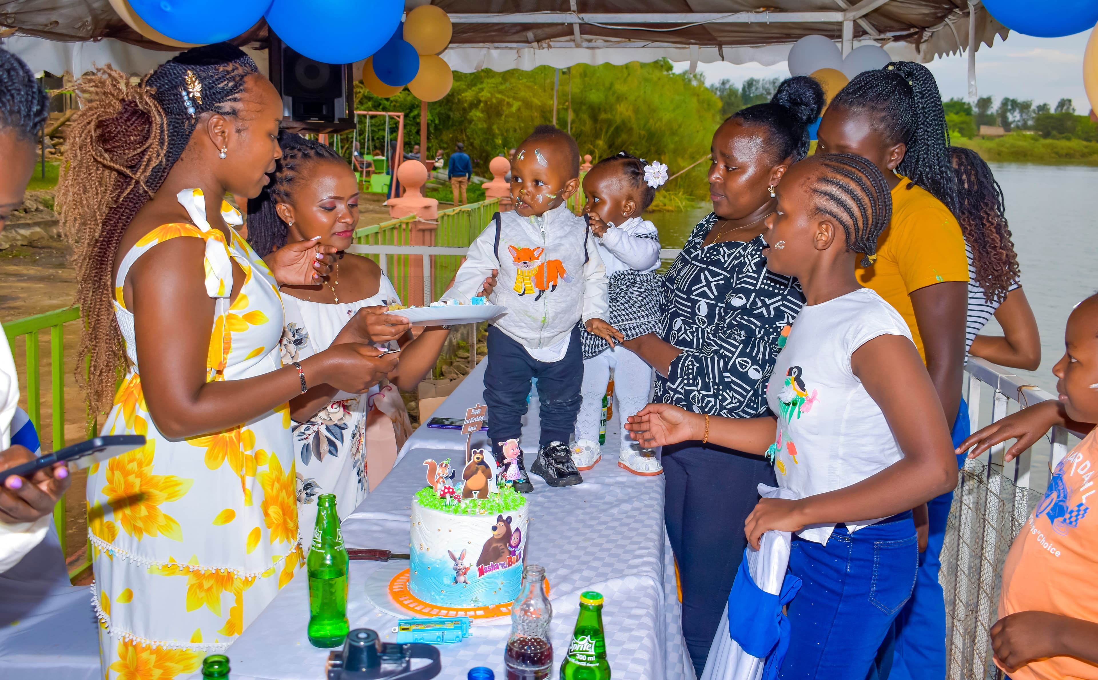 Vibrant birthday celebration with festive decorations