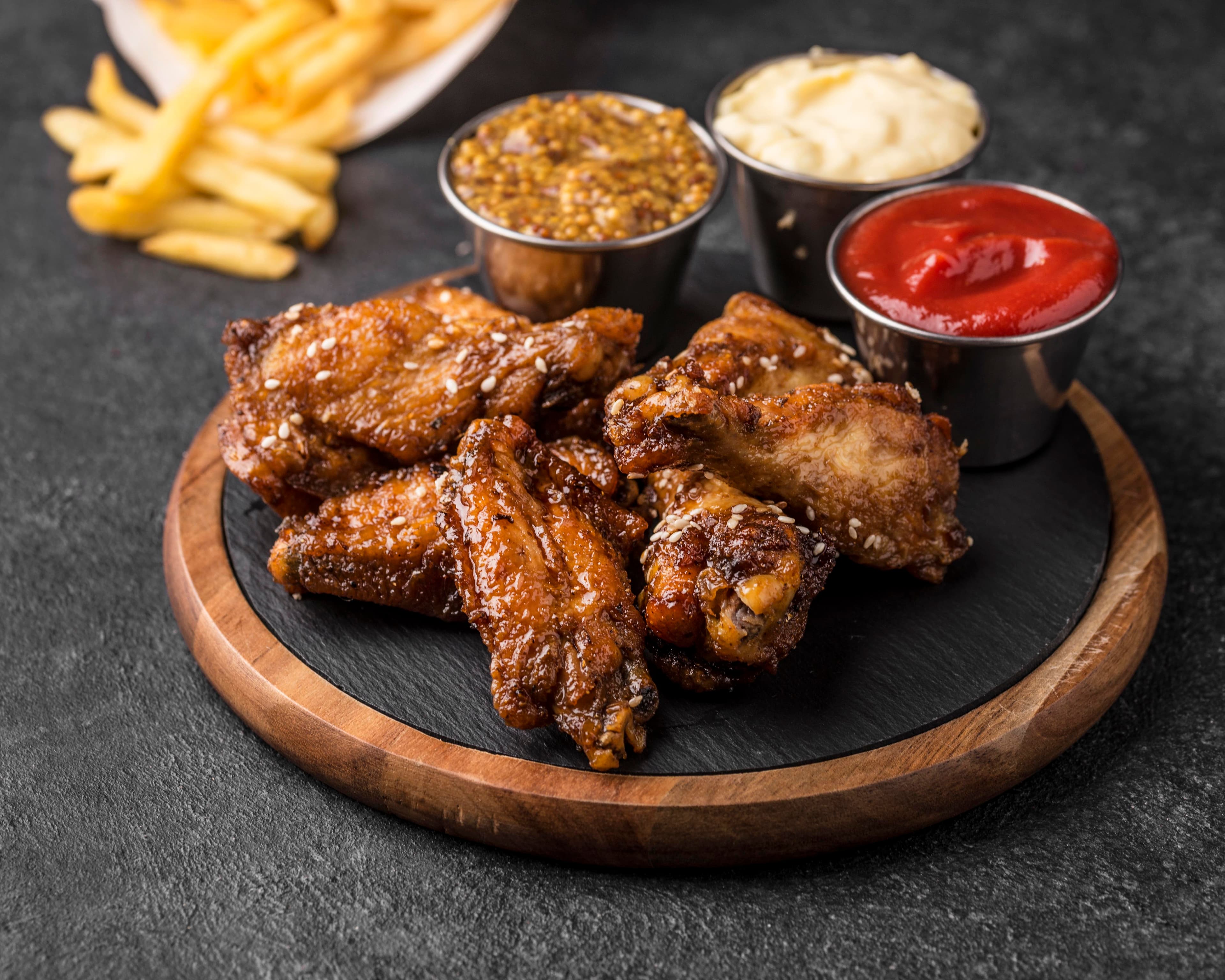 Crispy chicken wings