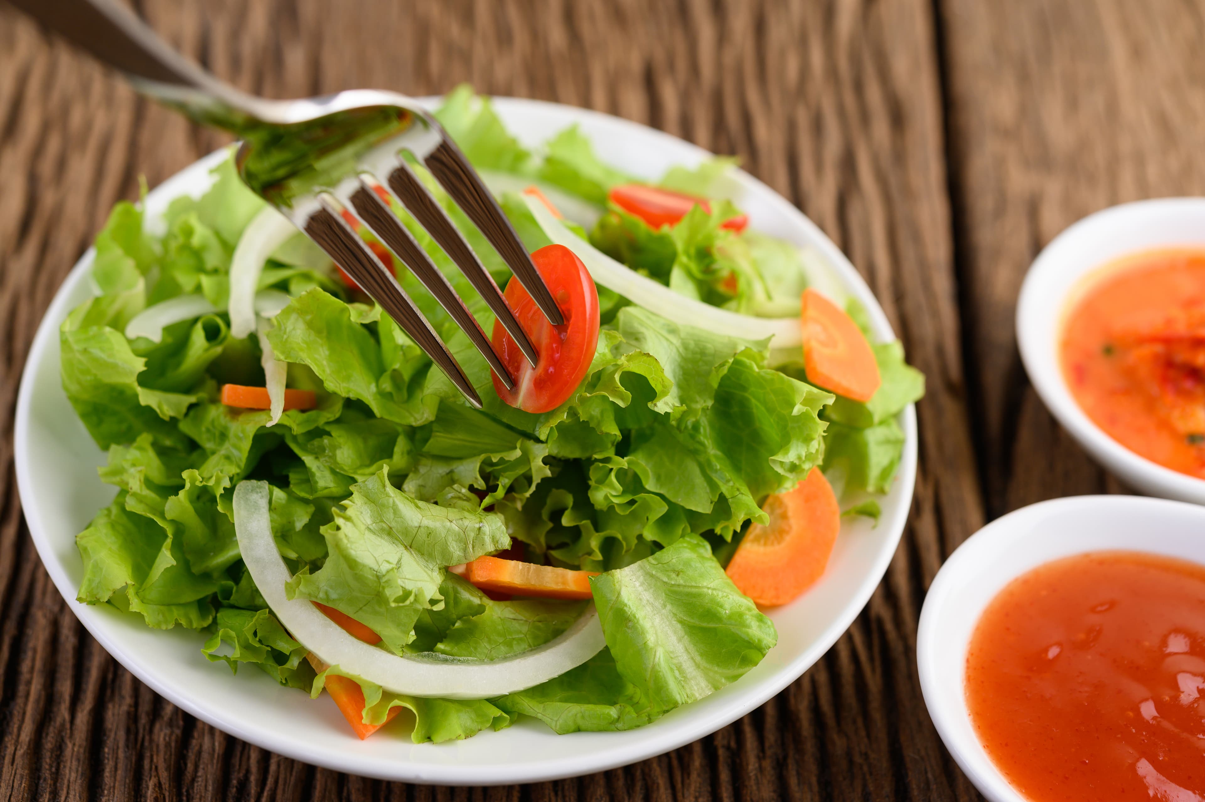 Fresh garden salad bowl