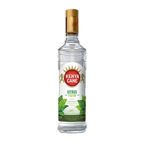 Kenyan cane spirit bottle