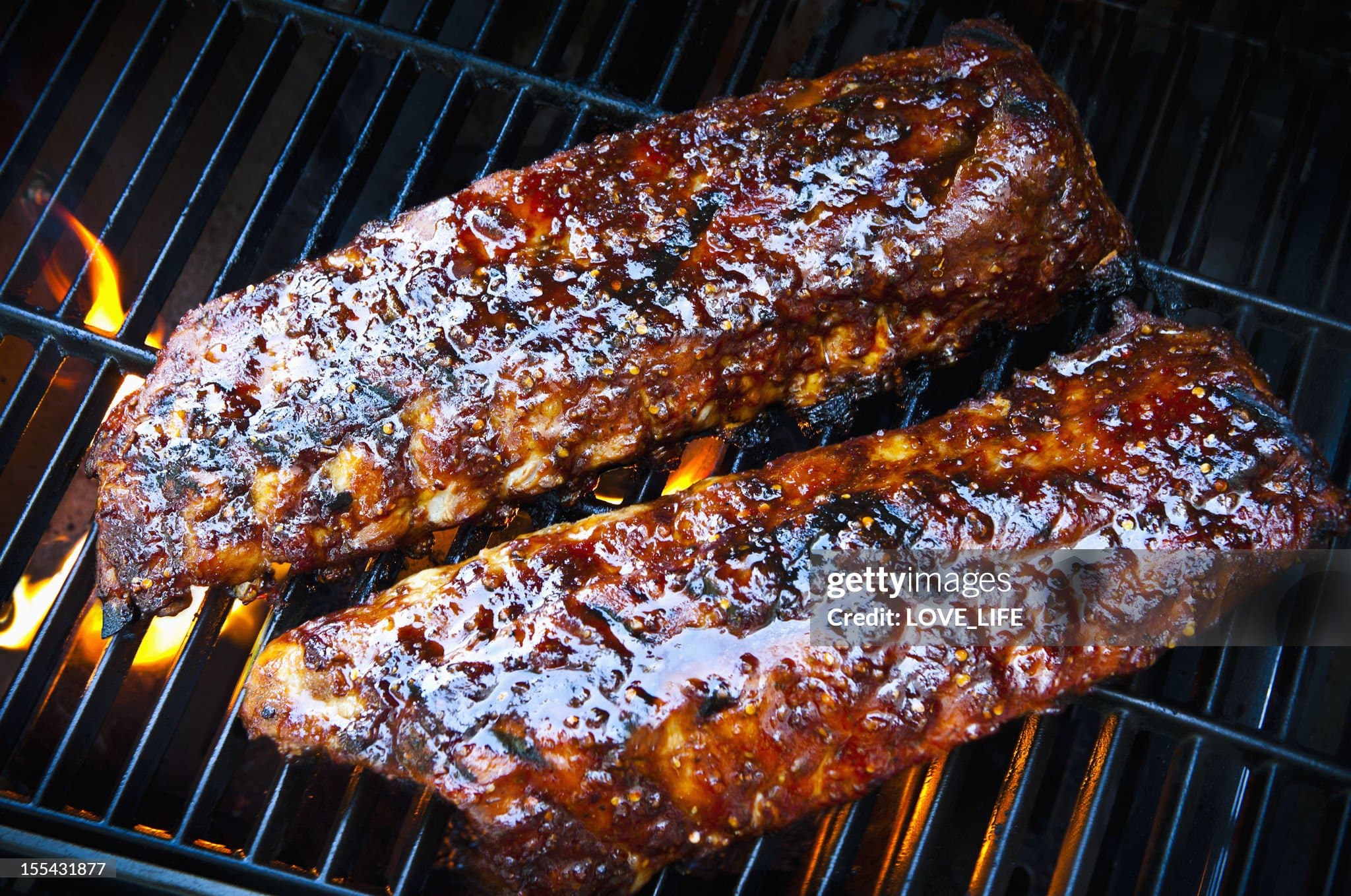 Barbecue pork ribs