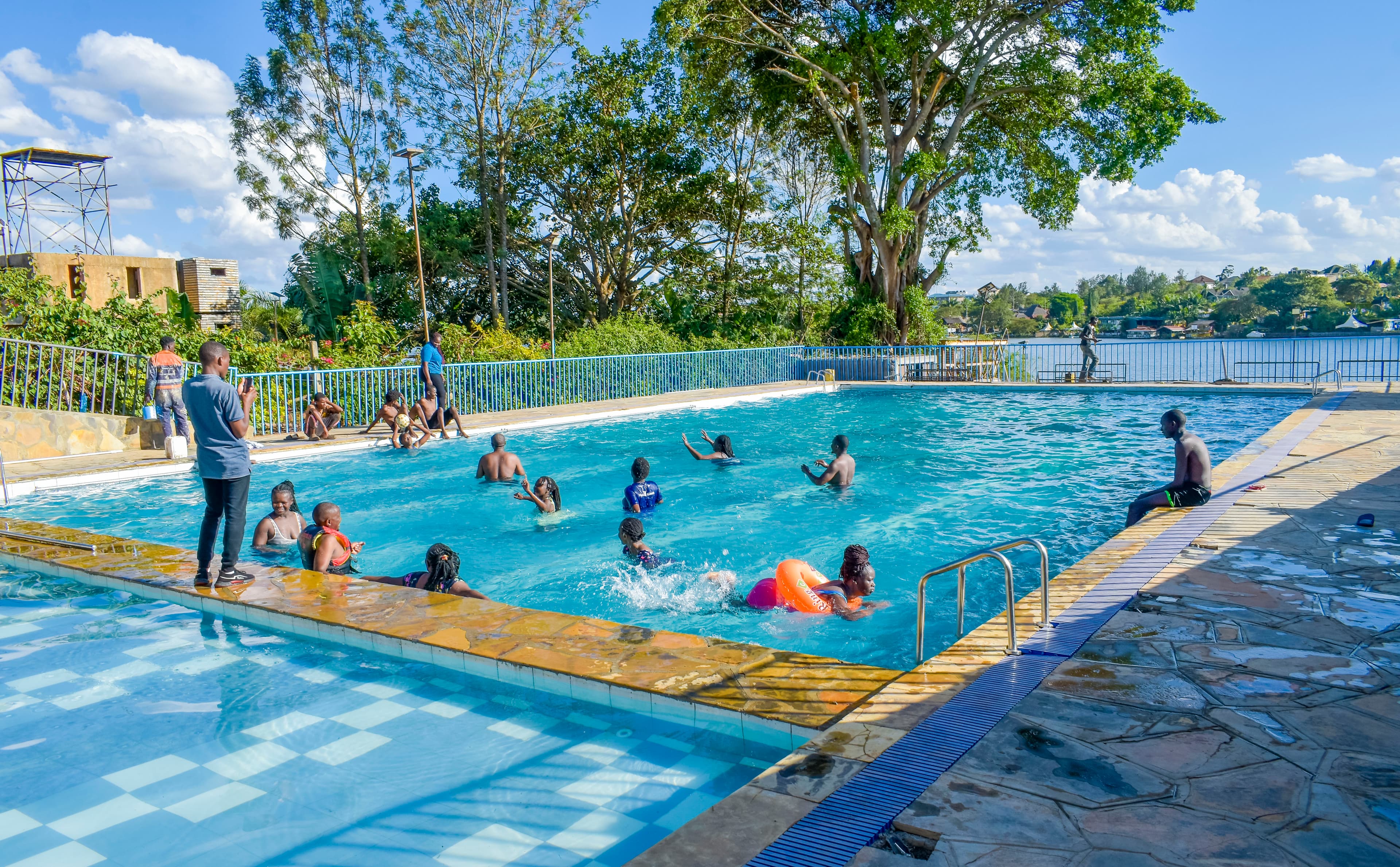 A clean, inviting swimming pool